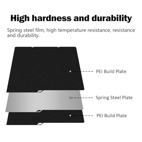 Kobra S1 Build Plate for Anycubic Kobra X/Kobra 4 Anti-Warping PEI Sheet - color: Black, size: Kobra S1