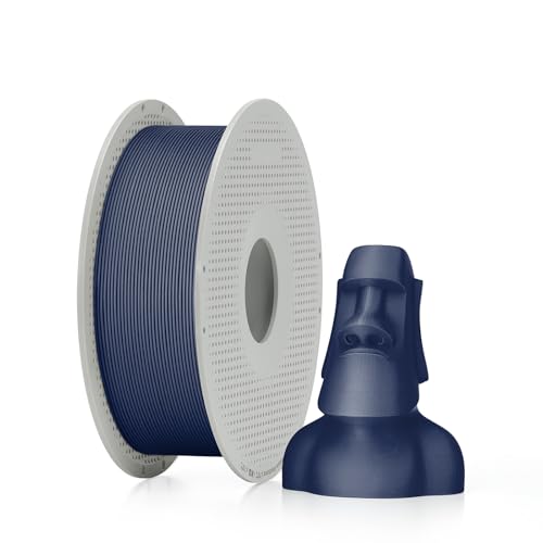 Bambu Lab PLA Matte 3D Printer Filament 1.75mm RFID 1kg with Spool, Dark Blue - color: Dark Blue, size: With Spool