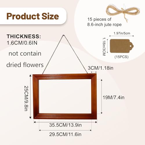 Tnstbiee Boho Farmhouse Herb & Flower Drying Rack-Dried Flower Wall Decor - color: Photo Frame Flower Decorative Stand