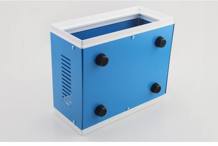 Fielect Electronic Enclosure Case Junction Box Blue Metal Enclosure Project Case Box for Electronic Projects 9.06 x 7.28 x 3.94 inch - size: 9.06" x 7.28" x 3.94"