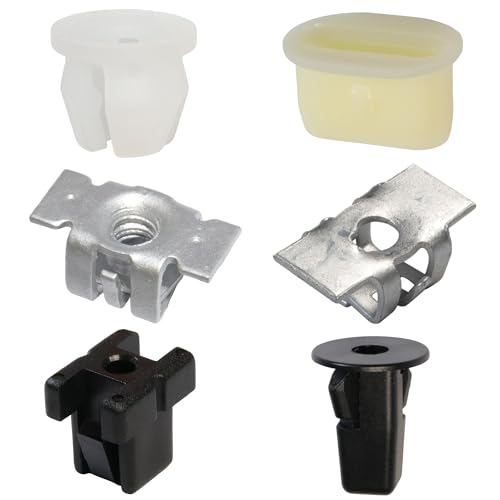 240pcs Grille Headlight Bezel Nylon Nut License Plate Nut #6,#8,#10,#12,#14 - size: 24 Size 240pcs B