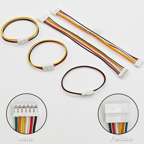20 PCS JST ZH 1.5mm 2 3 4 5 Pin Connector, Male and Female Double Connector End with 200mm Extension Cable AWG 26 - size: ZH 1.5mm