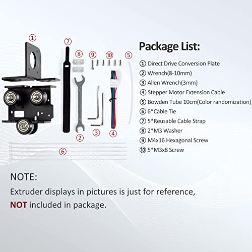 UniTak3D Ender 3 Direct Drive Upgrade Conversion Bracket for Ender 3 V2,Ender 3 Pro and Voxelab Aquila 3D Printer for B-MG&Dual Gear&Bowden Extruder(NOT for Neo Series,Extruder&Hotend NOT Include)