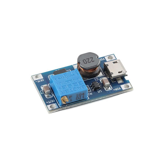 10pcs MT3608 DC-DC Boost Module 2A Adjustable 5V/9V/12V/28V - color: MT3608 Micro