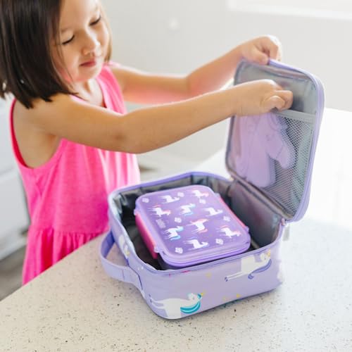 Wildkin Reusable Food Container for Kids – Unicorn - color: Unicorn