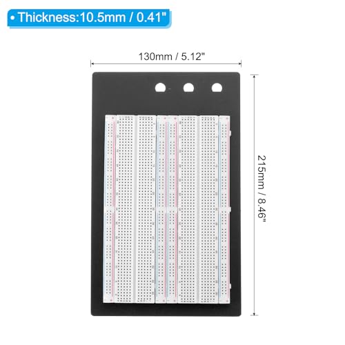 PATIKIL Solderless Breadboard Large Breadboard 1660 Tie Points Bread Board