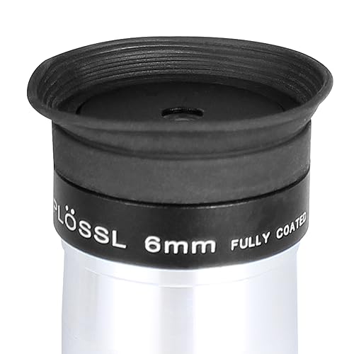 CelticBird 1.25inch Fully MultiCoated Plossl Telescope Eyepiece 6mm 4-Element Plossl Design Telescope Accessory Astronomy Gifts Threaded for Standard 1.25inch Astronomy Filters - size: PL6mm