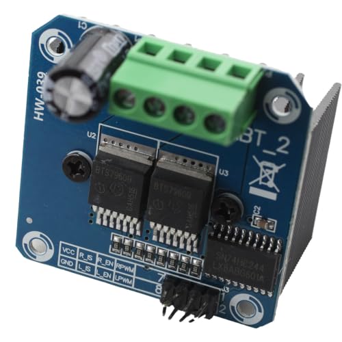 DEVMO BTS7960B 43A Double DC Stepper Motor Driver Module H-Bridge PWM Smart Car Compatible with Ar-duino,Raspberry Pi
