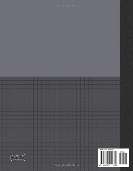 Laboratory Notebook Journal Charcoal Black Colorblock: 8.5 x 11 Scientific Grid Squared Paper - Numbered Pages - for Chemistry Research - Perfect for Lab Students