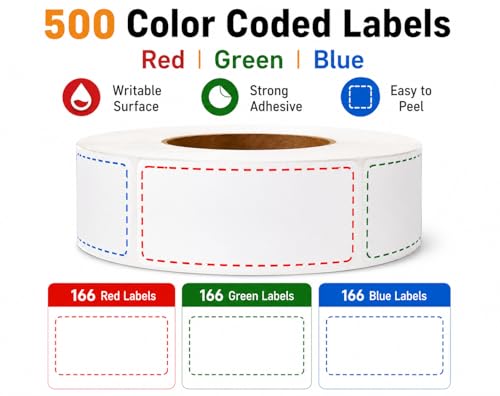 500 Removable Freezer Labels, 2 x 3 in, Waterproof Oil-Resistant Stickers - size: 500pcs 2" x 3"
