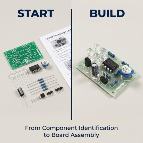Soldering Practice Kit Learn to Solder Kits DIY Electronic Soldering Project Learning Board Soldering Stations Soldering and Desoldering Equipment