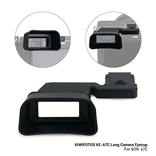 Kiwifotos Soft Viewfinder Eyecup Eye Cup Eyepiece for Sony A7C Camera - size: Sony A7C Eyecup Replacement