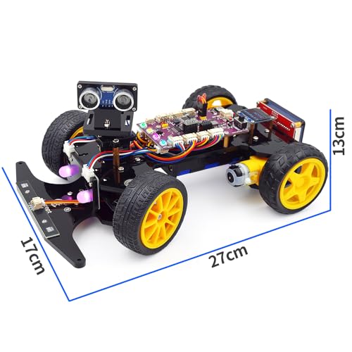 Adeept Smart Robot Car Kit for Arduino IDE, STEM Educational DIY Robotics
