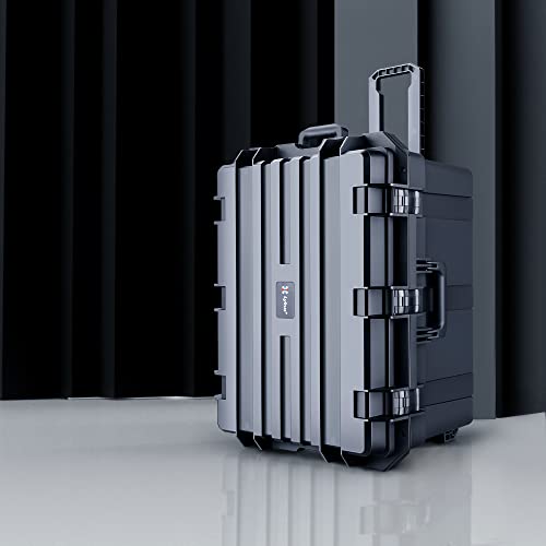 Lykus HC-6540 Hard Case with Wheels and Foam, Inner Size 23.0*16.54*14.17in - size: HC-6540