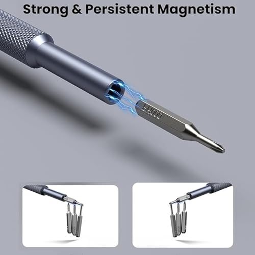 Card Holder 25-IN-1 Precision Small Screwdriver Set, Professional Mini Bit Tool Set for Glasses, Watch, Ring Doorbell, Electronic,Computer,high-strength steel Screw Driver,Magnetic,Gift for Mens