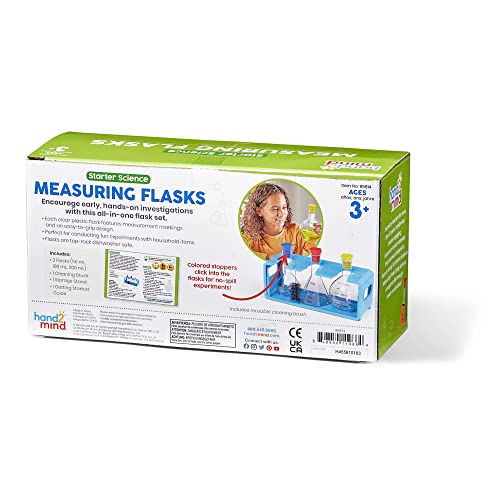 hand2mind Starter Science Measuring Flask Set, 8 Pieces, Ages 3+