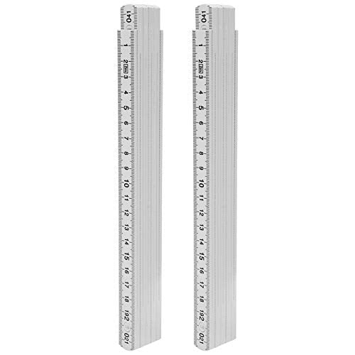 Meter Stick Folding Ruler Foldable Ruler Metric Ruler Meter Ruler Meter Sticks for Classroom Wooden,2Pcs 2m Folding Carpenters Ruler Lightweight Compact Measuring Stick