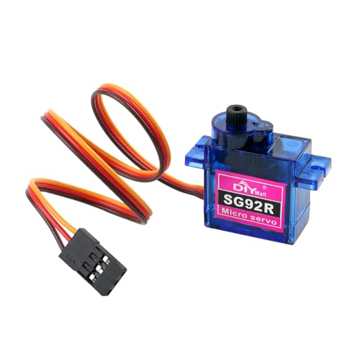 10 Pcs SG92R 9G Micro Servo Analog Servo Motor Kit, Mini Servos 360 Degree Continuous Rotation for Arduino Project (10)