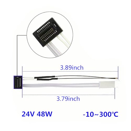 24V 48W Ceramic Heater Thermistor Kit High Temperature Sensor with Fixing Clip and Silicone Sock Compatible with Bambu Lab P1P / P1S (for P1P/S) - style: For P1P/S