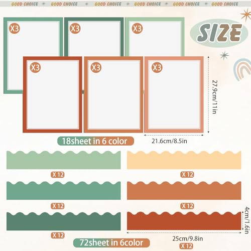 90 Pcs Science Fair Board Supplies Trifold Poster Boards, Bohemia - color: Bohemia