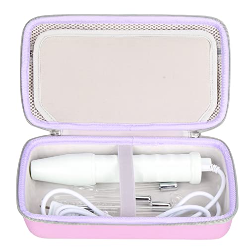 FBLFOBELI Hard Storage Case Compatible with NuDerma/for Houzzi/for Signstek/for APREUTY/for FAZJEUNE/for NewWay Professional Clinical Portable Handheld High Frequency Skin Wand Machine (Case Only) - color: Pink