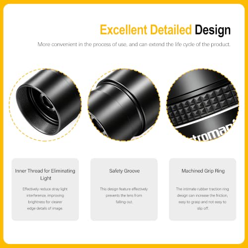 Astromania Telescope Eyepiece 8mm, Wide Angle 58° Planetary Eyepiece 1.25" - size: 8MM