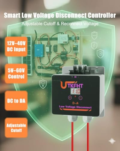 Low Voltage Disconnect Controller 12V-40V DC-AC Battery Protection Module - style: LVC DC-AC