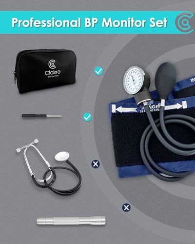 Manual Blood Pressure Cuff for Home Medical BP Monitoring Navy Blue - color: Blue, style: Without Stethoscope