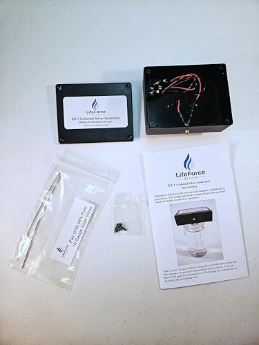 EZ-1 Basic Silver Generator Package by LifeForce Devices (10-Gauge) - size: 10 gauge pair 9999 pure silver wires