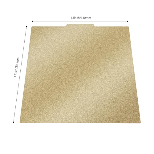 PEI Build Plate for Neptune 3 Plus/Neptune 4 Plus, 330 x 330mm Double Sided Textured Steel Sheet No Sticker Base, Spring Removable Flexible Print Bed for X5SA/X5SA PRO A30/A30 Pro Qid1 X-Max3