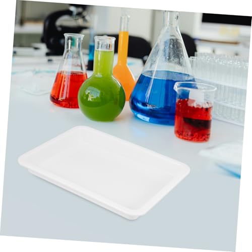 Plastic Chemical Experimental Tray Storage for Laboratory Teaching - size: 24.60X18.50X2.70CM