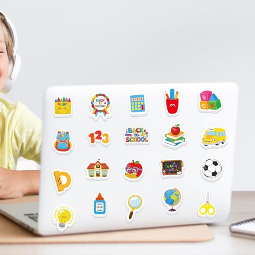 300Pcs Back to School Foam Stickers, Colorful Self-Adhesive First Day of School Stickers Campus Themed Decals Sticker Decorations for Back to School Classroom DIY Art Craft Party Favor Supplies - style: Back to School