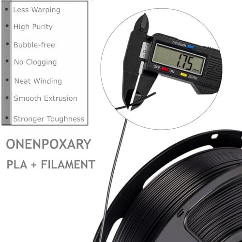 PLA Plus 1.75mm 1KG Bundles Black PLA Pro 3D Printer Filaments - color: Pla 1kg* Plus Black