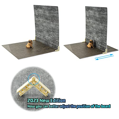 Adjustable Universal Backdrop Board Bracket Vertical L Shape Background Holder Stand for Photograph Studio (4 Pack)