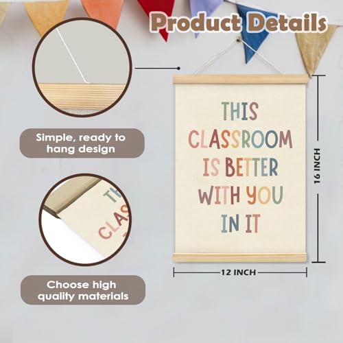 Classroom Wall Decor Banner,This Classroom Is Better With You In It - color: with you in it