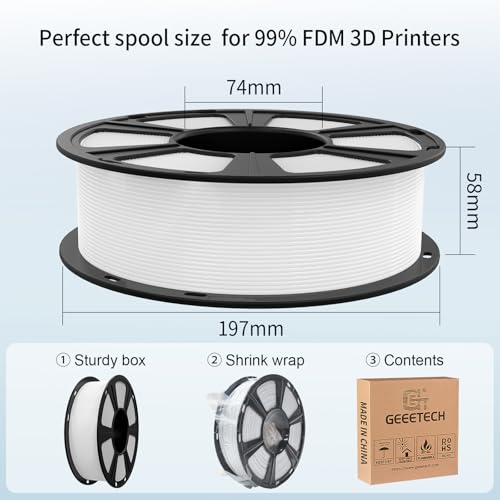Geeetech Green PLA Filament 1.75mm for Bambu AMS - color: 1kg Pla Green