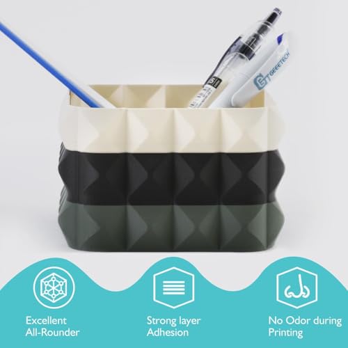 GIANTARM PETG Filament 1.75mm for 3D Printer, 2KG, Black+White - color: Black+white