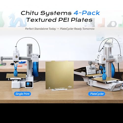 Chitu Systems 4 Pack Textured PEI Build Plates for Bambulab A1 Mini - size: Extra 4 PEI Double Textured Kits