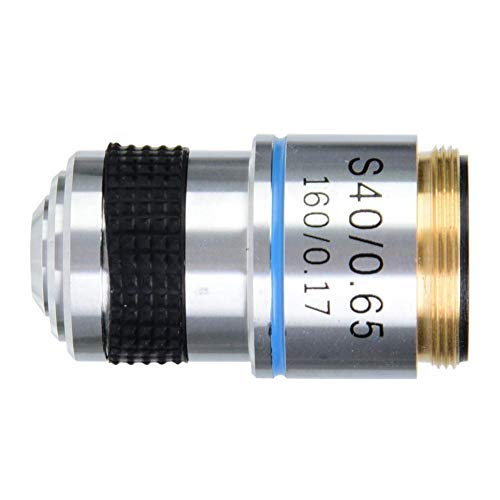 Microscope Lens,40X 185 Biological Microscope Achromatic Objectives Lens 160/0.17 5×5×5cm Eliminate Unwanted Reflections
