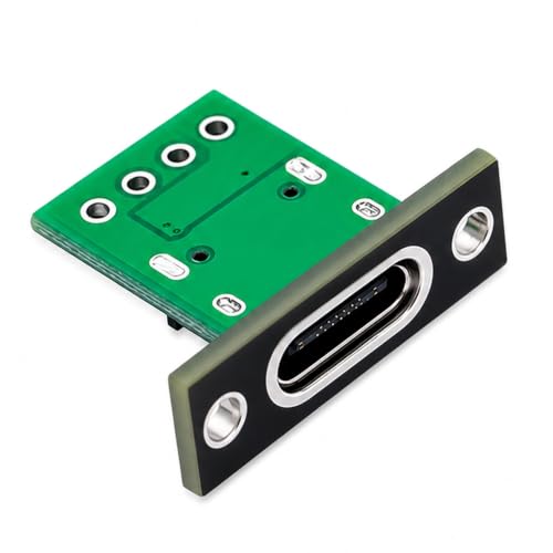 USB 3.1 Type-C 16Pin Test PCB Adapter with Black Plate - size: Black Baffle