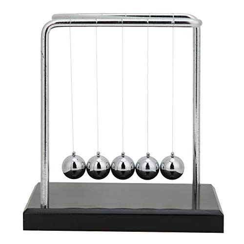 Newton's Cradle Pendulum Z Type Swing Balls Pendulum Balls with Base Science Physics Gadget for Desktop Decoration