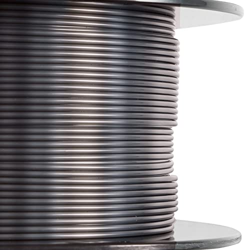 HATCHBOX Metallic Finish PLA 3D Printer Filament, Dimensional Accuracy +/- 0.03 mm, 1 kg Spool, 1.75 mm, Black - color: Black