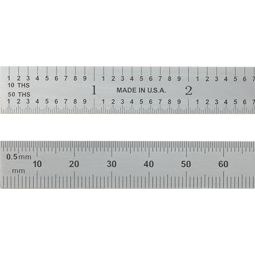 PEC Tools Metal Ruler, 6"/150mm - color: Flexible, size: 6"