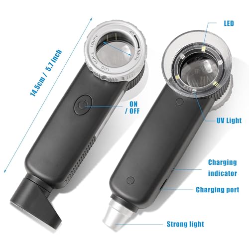 30X Loupe Magnifier Eye Loops Magnifying Glass Jewelry Coin Supplies - style: Handheld