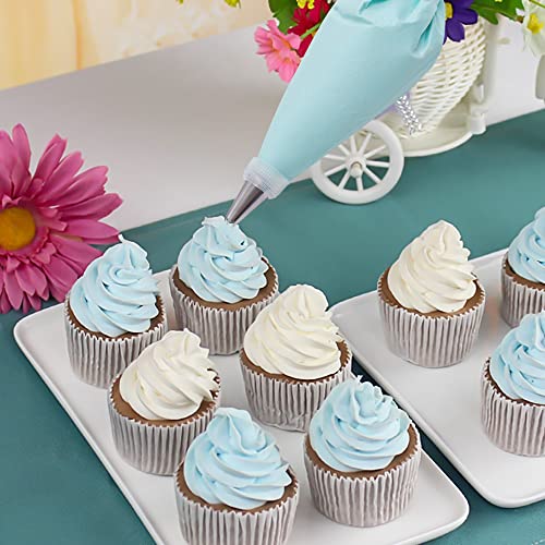 Piping Bags and Tips Set, 100Pcs 12 Inch Pastry Bags, Icing Bags Disposable - size: 12 Inch with Tips