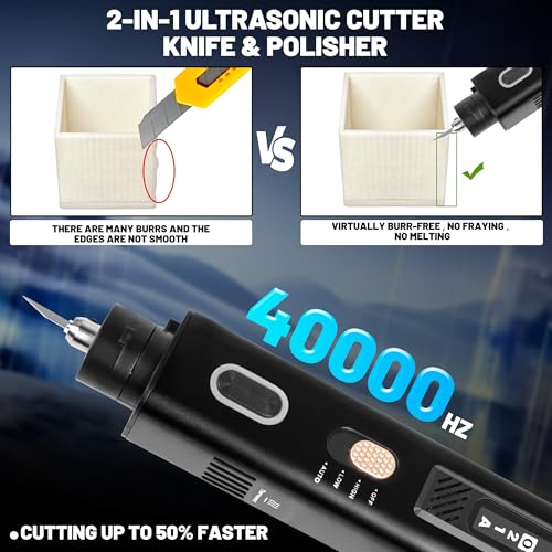 CNCTOPBAOS 2-in-1 Ultrasonic Cutter Knife & Polisher Tool for 3D Printing