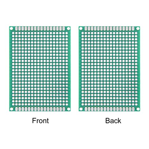 uxcell 3pcs 5x7cm Double Sided PCB Board Universal Printed Circuit Proto Board for DIY Soldering Electronic Projects Practice Test Circuit - size: 5x7cm