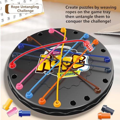 lartoys Rope Untangling Puzzle Game, Mini Travel Size - size: mini(6.2 in)