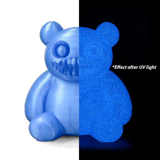 Glowworm Firefly Blue Glow in Dark PLA 1.75mm 1kg Luminous 3D Filament FDM - color: E_pla-22 Glowworm Blue