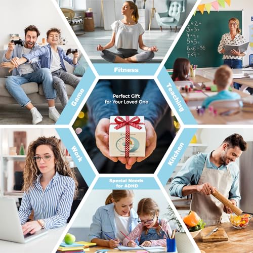 Visual Timer for Kids, 60-Minute Countdown Timer for Classroom Office Kitchen, Desk Timer Kids Time Management Tools with Silent Operation, Pomodoro Time Rainbow Pattern - color: Planet Green